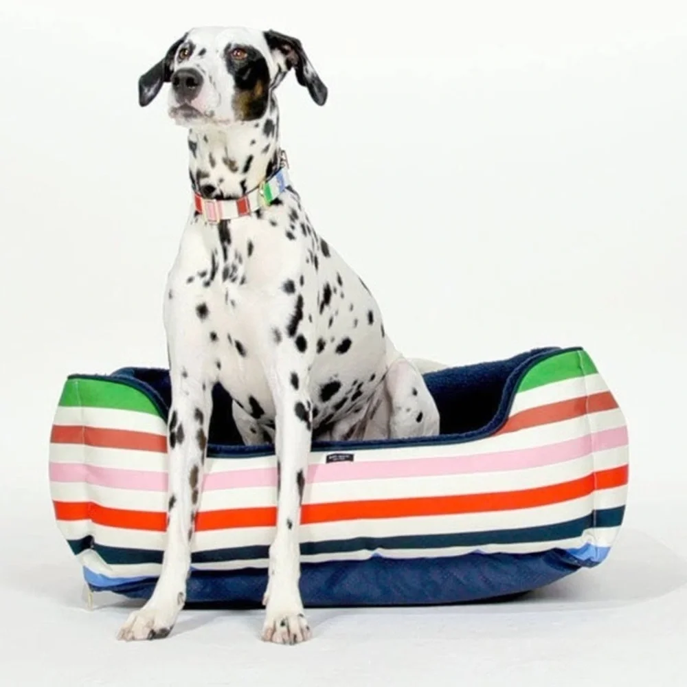 NWT Kate Spade Dog Bed Red Call It A Day OR Multi Color Stripe Pattern $100